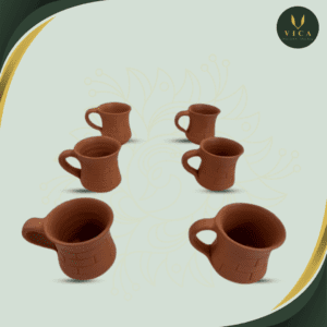 Clay Cup for Water 200ml (Set of 6)