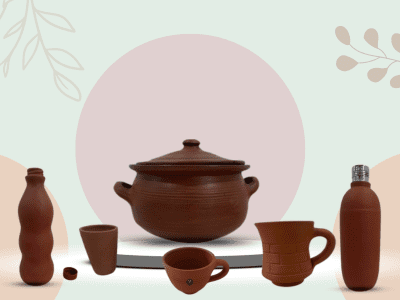 clay utensils for cooking