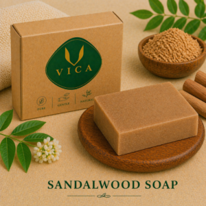 Vica Sandalwood Luxury Soap – Skin Glow & Soothing Care
