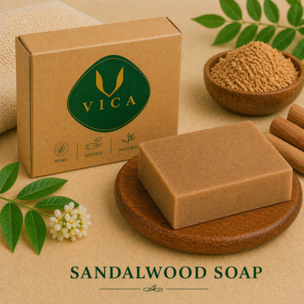 Vica Sandalwood Luxury Soap – Skin Glow & Soothing Care