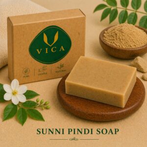 Vica Sunni Pindi Herbal Soap – Natural Skin Brightening Bath Bar