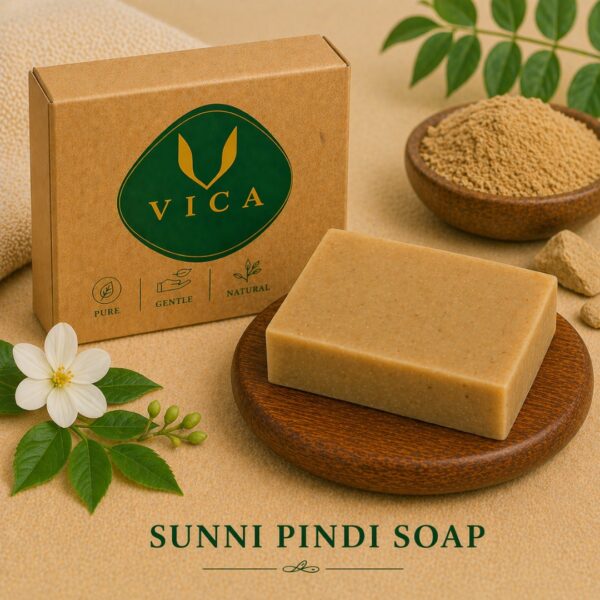 Vica Sunni Pindi Herbal Soap – Natural Skin Brightening Bath Bar